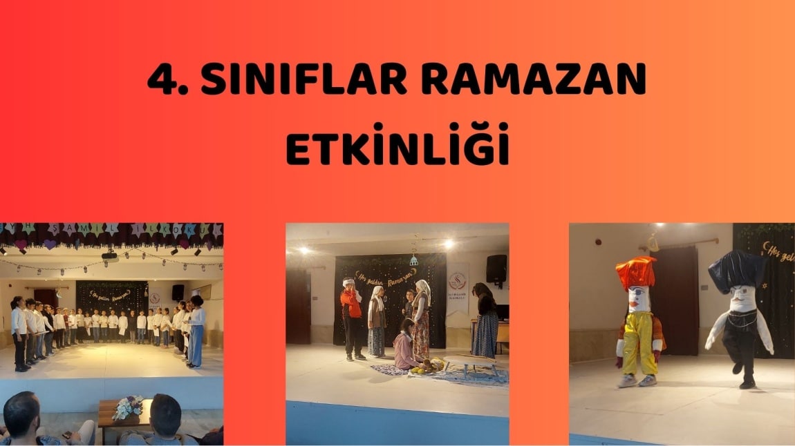 ŞEYH ŞAMİL İLKOKULU 4. SINIF RAMAZAN ETKİNLİĞİ